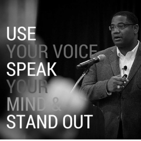 Use your voice and speak!